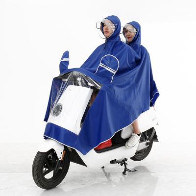 China Two person waterproof clothing adult motorcycle double/customized bicycle rain poncho raincoat bicycle poncho for sale