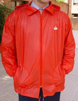 China Bachelor Raincoats Fashion Mens Rain Jacket Waterproof Polyester / PVC Raincoat For Adult for sale