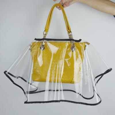 China Eva Rain Cover Customized Handbag Waterproof Rain Cover Transparent Bag Cover for sale