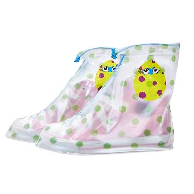 China Portable Waterproof PVC Shoecover Foldable Non-slip Rain Boot for sale