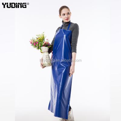 China Good Quality PU Waterproof Custom Waterproof Aprons For Adults , PVC Coated Kitchen Apron for sale