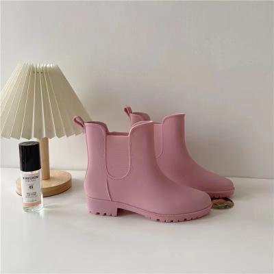 China Fashion Trend PVC Women Shoes Rain Boots Manufacturer for sale