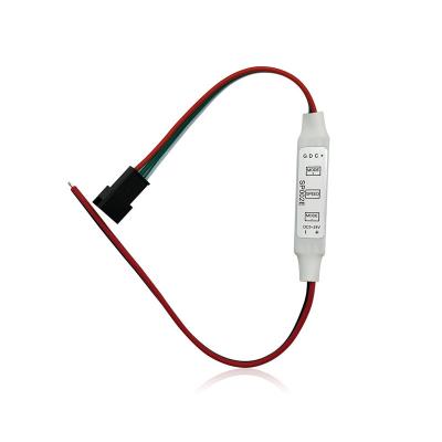 China 3 knoppen Mini LED Strip Controller Draadloos Rgb Voor WS2811 WS2812 DC5 Tot 12V Te koop