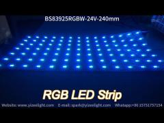 flexible rgb+w led panel led strip ip20 24v 240mm width led background lighting