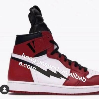 China Custom Multicolor Lightweight Retro OG Chicago Basketball Brand Logo Sneakers Leather Basketball Shoes Men for sale