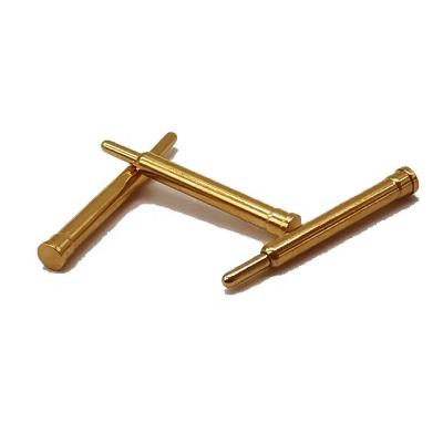 China High Current Spring Contact Pin Brass Screw Pogo Pin PCB Board for sale