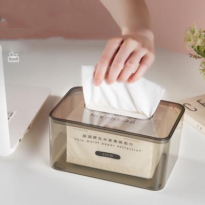 China Art Decor European Simple Style Popular Home Use Tissue Rack Plastic Tissue Box for sale