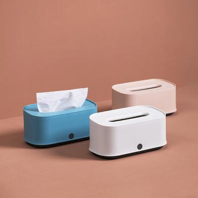 China Art Decor Nordic Style Dispenser Tissue Storage Box Tissue Box Plastic Napkin Paper Holder for sale