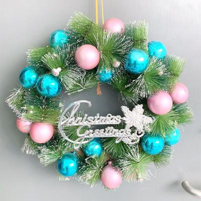 China New Year Popular Home Door Christmas Wreath Christmas Gift Christmas Decoration Pendant Gift for sale