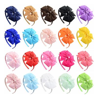 China Free Shipping Baby Decoration Ribbon Bow Hair Band Hair Accessories Hair Clip Headbands For Babies 677 for sale