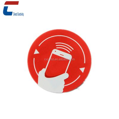 China Club cheap price 13.56mhz ISO14443A QR code printable nfc adhesive stickers/labels for sale