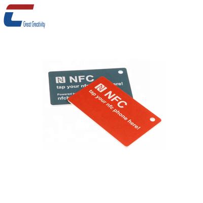 China Club optional memory nfc membership card nfc contactless smart student cards, 8kb nfc card, NTAG 215 mini nfc tag card for sale