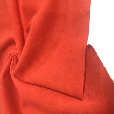 China 100% memory micro microfiber 75DX105D+40D garment sofa pillow coat hometextile suede fabric for sale