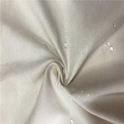 China Memory White Plain Weave Waterproof Polyester 100 Recycled Satin Fabric for sale