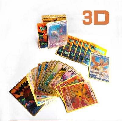 China Pokemond Vmax Gx 3d PVC Pokemond Card Toys Card Game Toys For Children for sale