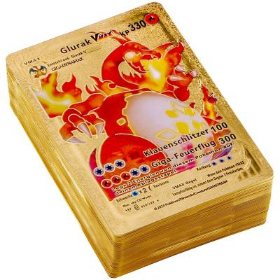 China Entertaiment Game Cards Push Monday Cards 55 Pieces VMAX Trading 2023 New Push Monday Gold Cards Rare Collectible Cards Puzzle Game Exchange for sale