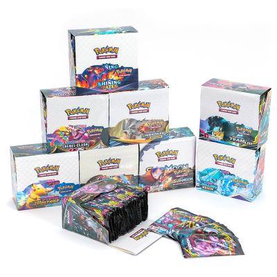 China Entertaiment Game Cards 324 Booster English Pokmon Board Game Pokmon Version Card Game Trading Card Gift for sale