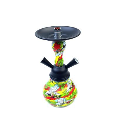 China Hookah set hubbly bubbly shisha shisha narguile aluminum glass smoking narguile wholesale cheap durable for sale