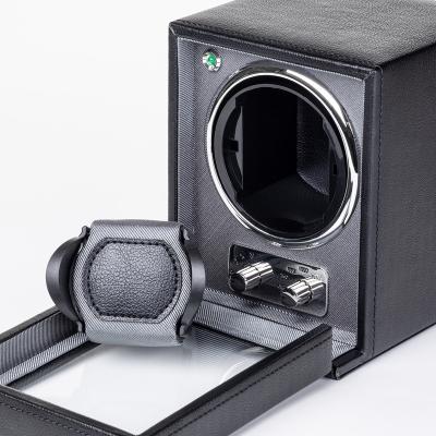 China Automatic Watch Winder PU Watch Winder Leather Auto Box Watch Winder for sale