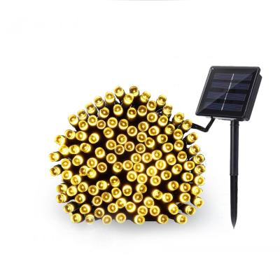 China 12M 100LED IP65 Outdoor Waterproof Solar Christmas LED String Lights,Party Parts Surround Lights OEM Outdoor Feel 100 LED Light for sale