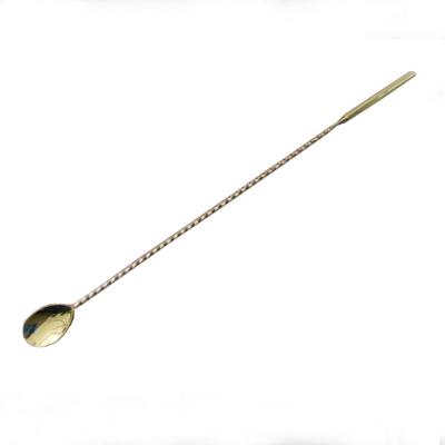 China 40cm gold stainless steel bar tools china viable barspoon factory for sale