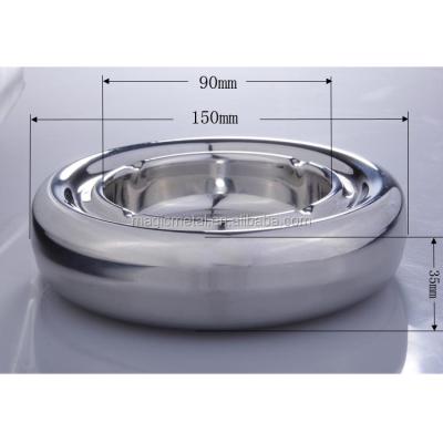 China Stainless Steel Mirror Stainless Steel Smoke Damper Ashtray for sale