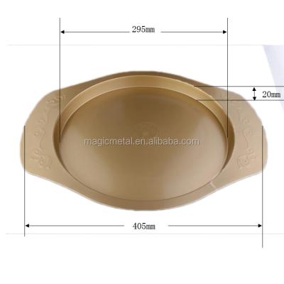 China Large Stainless Steel Metal Rubber Oil Serving Tray for sale