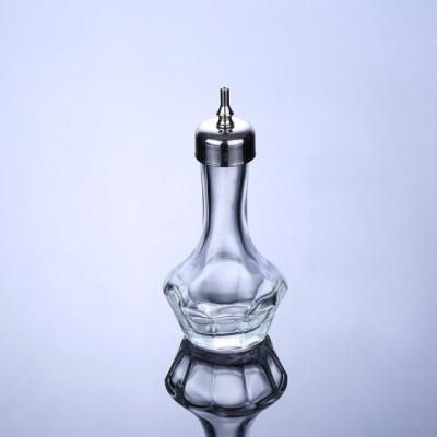 China Sustainable Glass Bitter Bottle 30ml With Top Japanese Metal Dash Design For Home Bar for sale