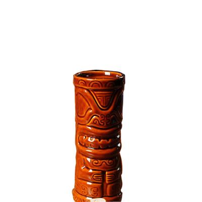 China TIKI Sustainable Mug Hawaii Mug 365ml Ceramic Cocktail Mugs for sale