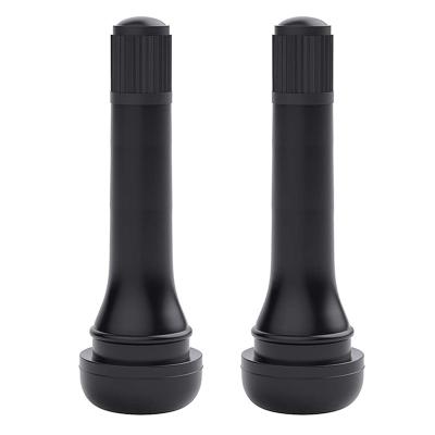 China Easy And Convenient To Install Factory Tire Valve TR418 Metal Snap-in Wheel Tubeless Tire Tire Rubber Valve Stem With Valve Core Cap for sale