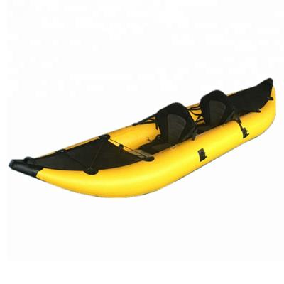 China 0.9mm PVC Fast Shipping Hand Work 2 Person Fishing Canoe Kayak for sale