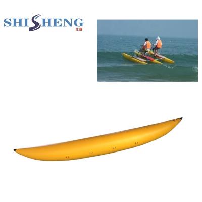 China Fishing Leisure Sport Custom Size PVC Inflatable Banana Tubes Floating Water Bike Pedal Boats For Sale for sale