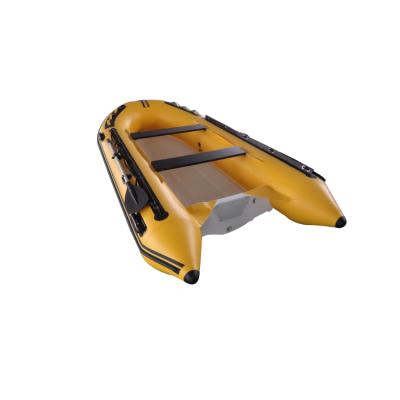 China PVC RIB inflatable boats with PVC tube and fiberglass hull for fishing and sports for sale