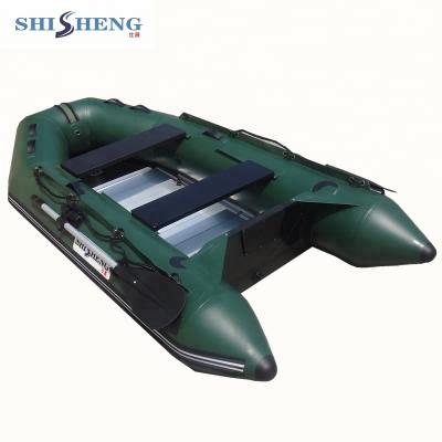 China Fishing Leisure Sport China Aluminum Floor Inflatable Boat With V Shape Bottom For Sale for sale