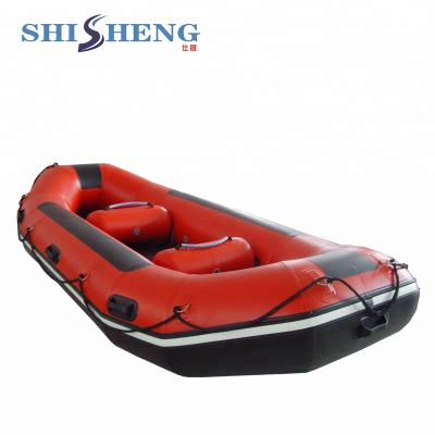 China Water Restaurant PVC/Hypalon Self-Draining Rowing Boat Self-Draining White Water River River Hauler Inflatable Boat for sale