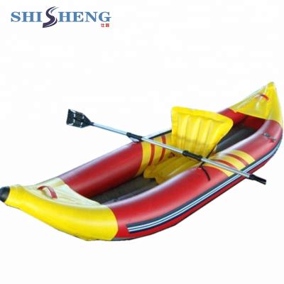 China CE certificate outdoor professional events hypalon material inflatable kayak with cheap price for sale