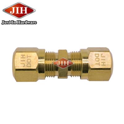 China Union SAE DOT Air Brake Brass Fittings Straight Tube Nylon Air Brake Tubing Union Straight Union DOT Union Tee Nylon for sale