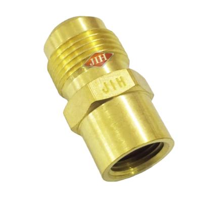 China Female Connector Brass Flared Flare To Female Connector , SAE 45 Degree Flared Fittings , Brass Air Brake Fittings for sale