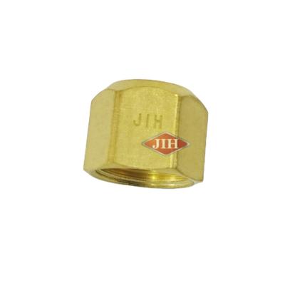 China Brass Flare Nut , SAE 45 Degree Flared Fittings , Brass Air Brake Fitting for sale