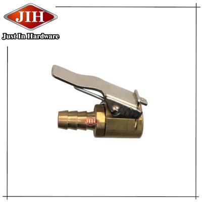 China Brass Air Chuck Straight with 1/4 Barb Removable Hose, Closed for sale