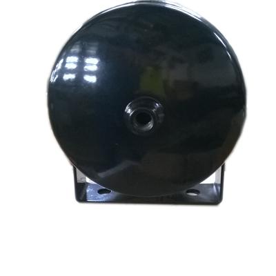 China Welded steel 0.5 gallon air tank with 1/4 NPT port, powder coated black, for air suspension for sale