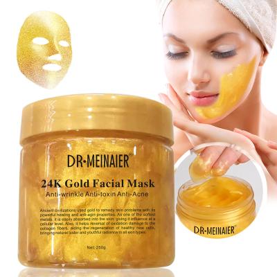 China Lady Lips Beauty Makeup 24K Gold Face Cream For Treatment Facial Gold Face Mask for sale