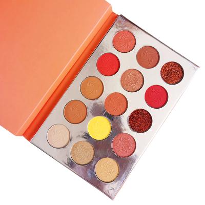 China Waterproof Pressed Eyeshadow Multichrome Duochrome Shades Palette 15 Colors Available for sale