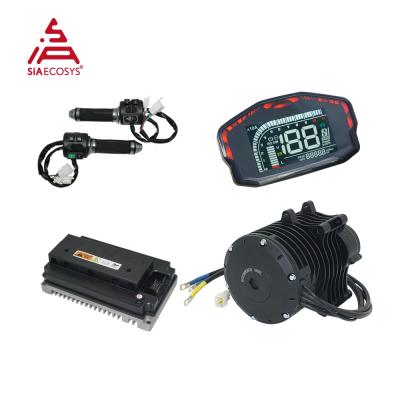 China QSMOTOR 138 3000W V3 70H 5500W 72V 100KPH Mid Drive Motor Waterproof Max Continuous Conversion Kit With EM150-2SP Controller for sale