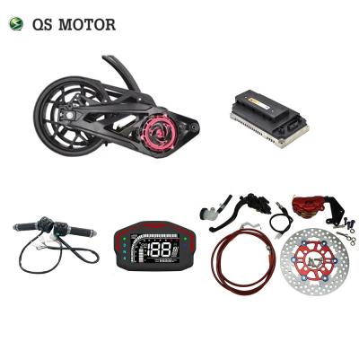 China QS 3000W 138 72V 100KPH Mid Drive Motor Waterproof Motor Kits With EM150SP Controller for sale