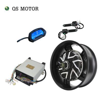 China QS Motor17X6.0inch 12000W V4 96V 157kph hub motor with SIAPT96800 controller motor kits for high power QS12000W electric motorcycle for sale