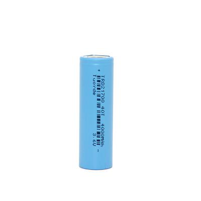 China 3.6V 4000mAh 50A 21700 célula de batería de iones de litio para linternas con protección contra sobrecorriente en venta