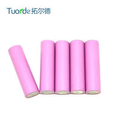 China 3.7V 2200mah Batería de litio de alta descarga 18650 recargable para automóviles eléctricos en venta