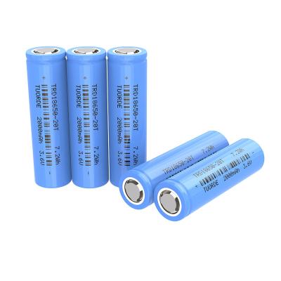 China Seguridad Célula cilíndrica de iones de litio 18650 2000mah 3.7V Batería recargable 15C descarga en venta