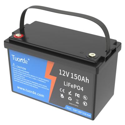 China Baterías de reemplazo de ácido de plomo integradas BMS 12V 150Ah Lifepo4 ciclo profundo en venta